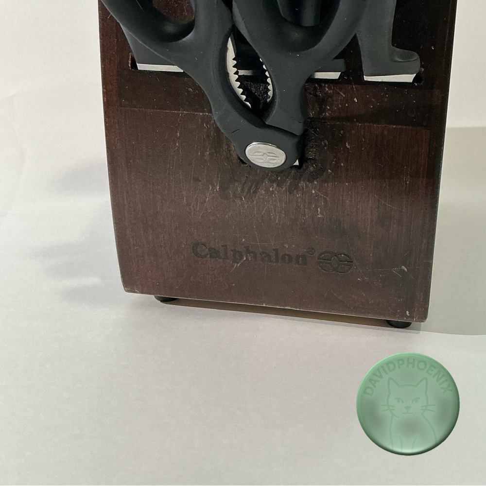 Calphalon Contemporary Self-Sharpening 15 Pc Knife Block Set Chef Santoku Knife - Picture 4 of 14